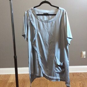 1X For Cynthia smoky blue diagonal top
